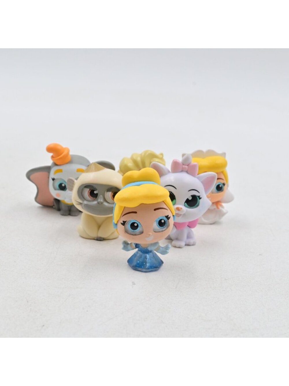 Disney Doorables Miniature Figure Lot of 6 Cinderella Marie Elephant Aristocats
